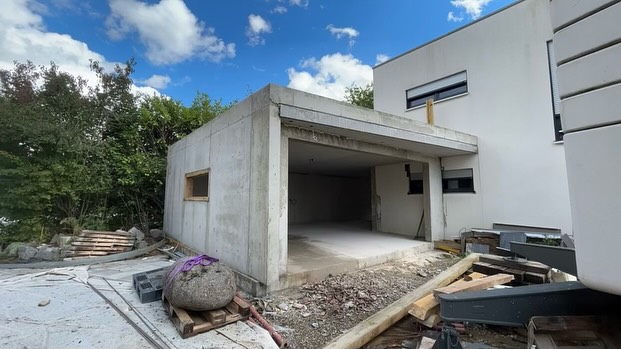 Coffrage et dalle béton